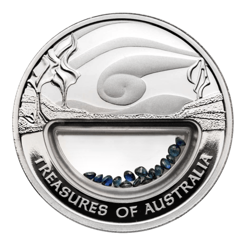 Set of 2 x 1 oz 2007 Treasures Of Australia: Sapphires Proof Gold and Silver Coins | Perth Mint