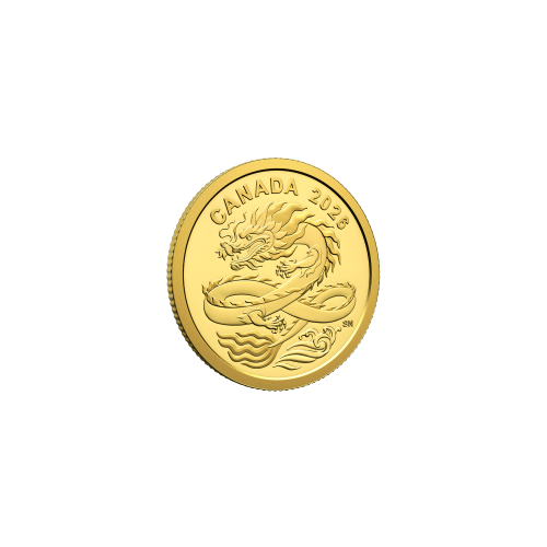 YA−MAN IS-101N GOLD 1/20 oz 2026 Lucky Dragon Proof Gold Coin | Royal Canadian Mint