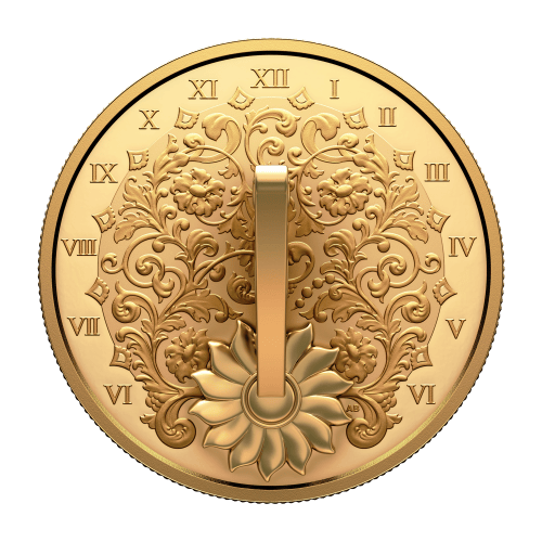 1 oz 2025 The Gilded Sundial Gold Plated Proof Silver Coin | Royal Canadian Mint