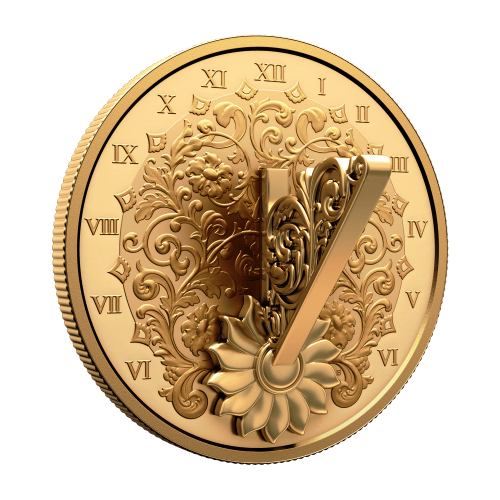 1 oz 2025 The Gilded Sundial Gold Plated Proof Silver Coin | Royal Canadian Mint