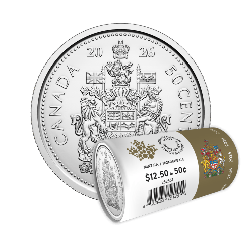 2026 Circulation 50 Cent Coin Roll | Royal Canadian Mint