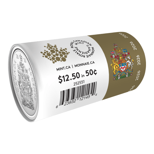2026 Circulation 50 Cent Coin Roll | Royal Canadian Mint