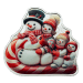 1 oz 2025 Snowman Sleigh Ride Colourized Shaped Silver Coin | PAMP Suisse