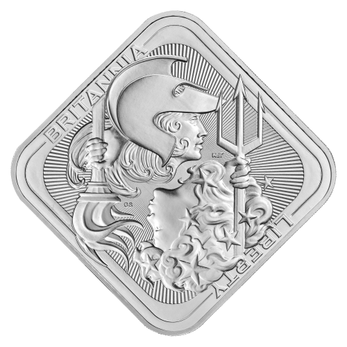 10 oz Britannia & Liberty Silver Bar | The Royal Mint | Silver
