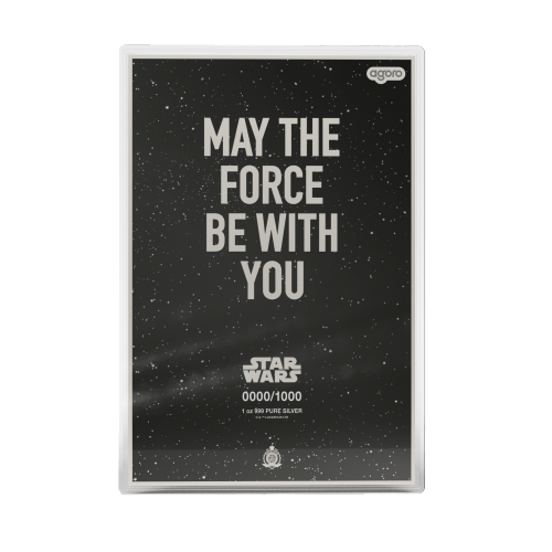1 oz Star Wars: The Empire Strikes Back Movie Poster Colourized Silver Foil | Agoro by New Zealand Mint
