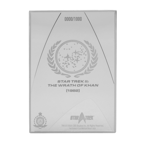 1 oz Star Trek The Wrath of Khan: Movie Poster Colourized Silver Coin | Agoro by New Zealand Mint