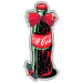 1 oz Holiday Coca-Cola Bottle Colourized Shaped Silver Coin | PAMP Suisse