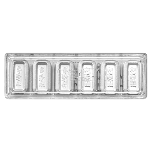 Set of 6 x 5 gram Christmas: Nutcracker PEZ Dispenser Silver Bars | PAMP Suisse