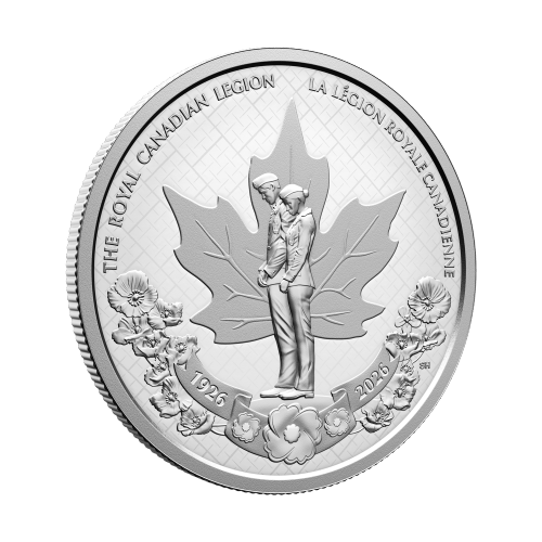 3/4 oz 2026 100th Anniversary of the Royal Canadian Legion Proof Silver Coin | Royal Canadian Mint