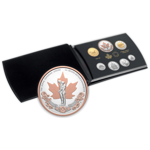 Set of 7 x 2026 100th Anniversary of the Royal Canadian Legion Silver Coin and Proof Dollars | Royal Canadian Mint