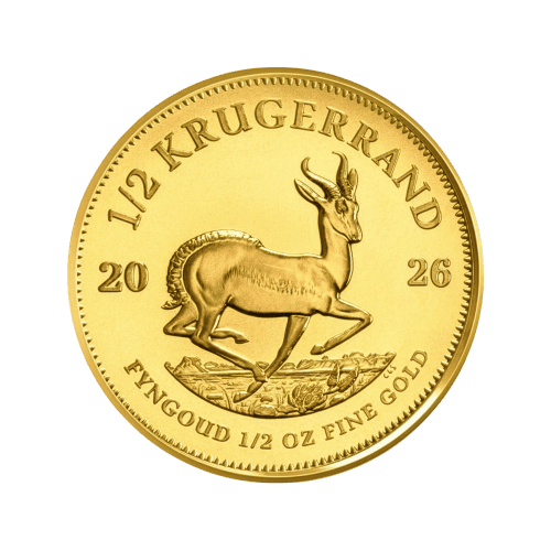 1/2 oz 2026 Krugerrand Gold Coin | Rand Refinery