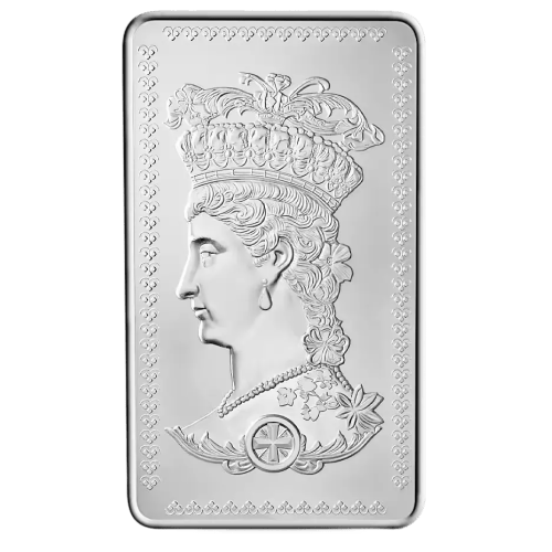 10 oz Gothic Crown Silver Bar