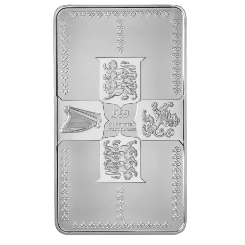 10 oz Gothic Crown Silver Bar