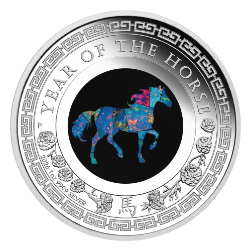 1 oz 2026 Australian Opal Lunar Series: Lunar Year of the Horse Proof Silver Coin | Perth Mint