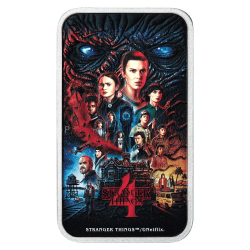 1 oz 2026 Stranger Things: Season 4 Colourized Rectangular Silver Coin | Perth Mint
