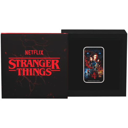 1 oz 2026 Stranger Things: Season 4 Colourized Rectangular Silver Coin | Perth Mint