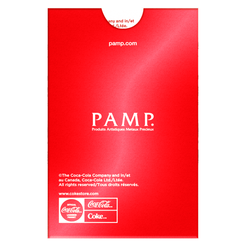 1 gram 2026 Coca-Cola Valentine's Day Gold Bar | PAMP Suisse