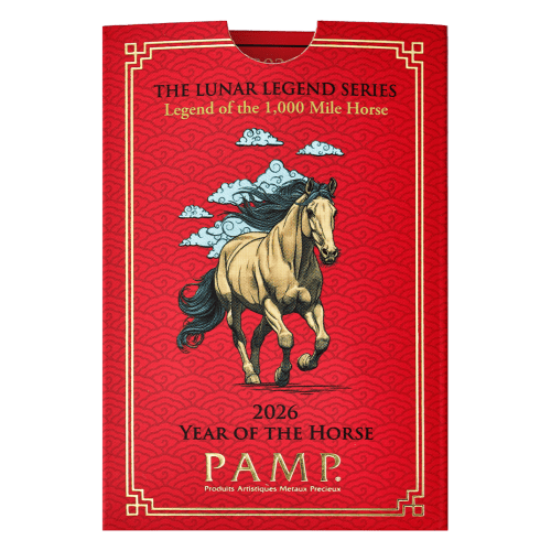 1 oz Lunar Legend Series: Legend of the 1000 Mile Horse Silver Bar