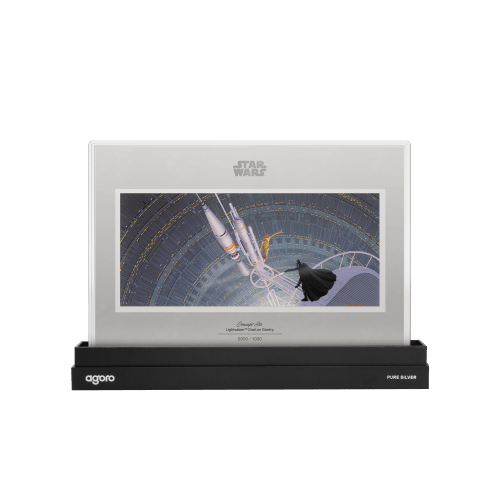 1 oz Star Wars Concept Art Series: Lightsaber Duel on Bespin Colourzied Silver Foil | Agoro by New Zealand Mint
