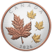 5 oz 2026 Maple Leaves in Motion Rose Gold Plated Proof Silver Coin | Royal Canadian Mint