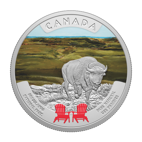 1 oz 2026 Canada's National Parks: Grasslands National Park Colourized Proof Silver Coin | Royal Canadian Mint
