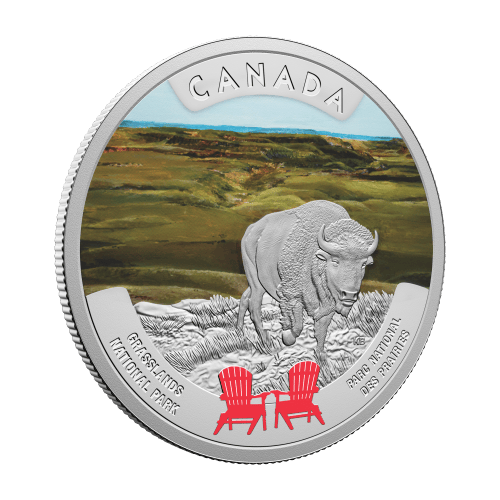 1 oz 2026 Canada's National Parks: Grasslands National Park Colourized Proof Silver Coin | Royal Canadian Mint