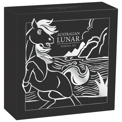 2 oz 2026 Lunar Year of the Horse Antiqued Silver Coin | Perth Mint