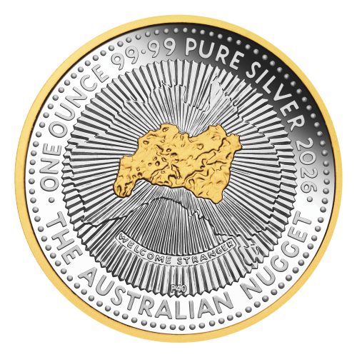 1 oz 2026 40th Anniversary of the Australian Nugget Gilded Proof Silver Coin | Perth Mint