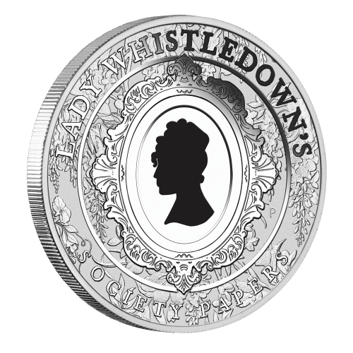 1 oz 2026 Bridgerton: Lady Whistledown Silver Coin | Perth Mint