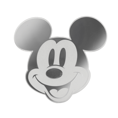 1/2 oz Disney Iconic Expressions: Mickey Mouse Shaped Proof Silver Coin | Agoro by New Zealand Mint