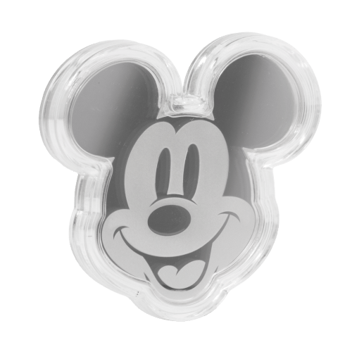 1/2 oz Disney Iconic Expressions: Mickey Mouse Shaped Proof Silver Coin | Agoro by New Zealand Mint