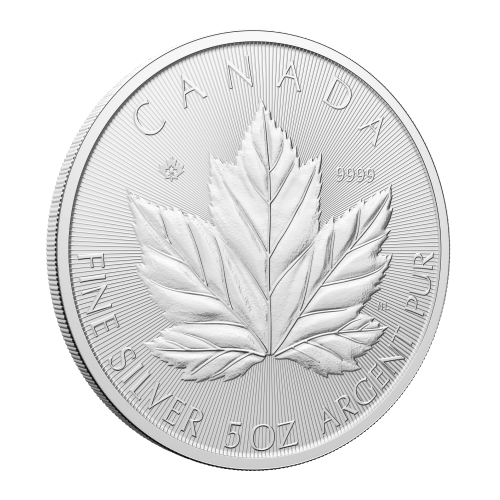 5 oz 2026 Canadian Maple Leaf: Grand Maple Silver Coin | Royal Canadian Mint