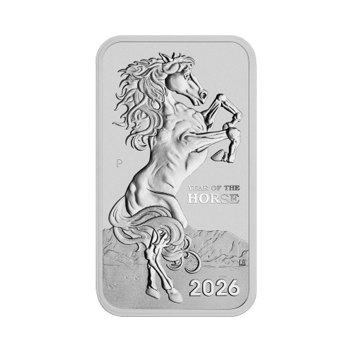 1 oz 2026 Lunar Year of the Horse Rectangular Silver Coin | Perth