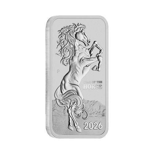 1 oz 2026 Lunar Year of the Horse Rectangular Silver Coin | Perth Mint