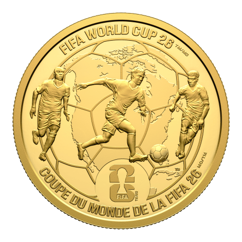 1 oz 2026 FIFA World Cup: We All Play Together Proof Gold Coin | Royal Canadian Mint