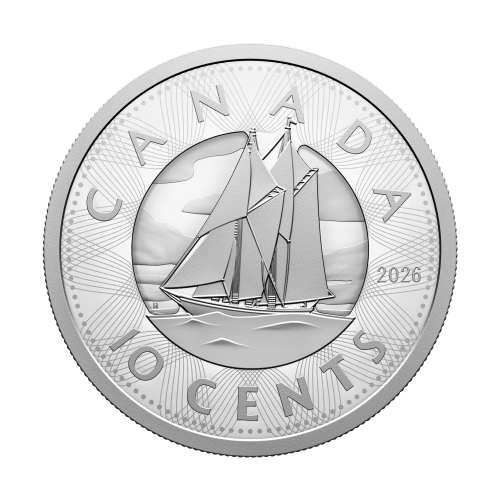2026 Multilayered Bluenose Proof Silver Coin | Royal Canadian Mint