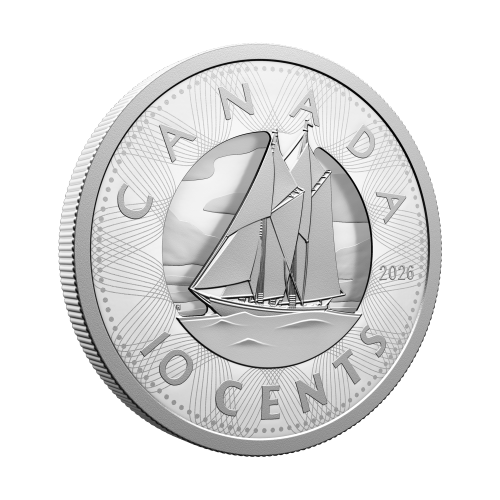 2026 Multilayered Bluenose Proof Silver Coin | Royal Canadian Mint