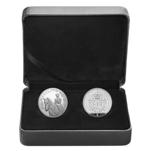Set of 2 x 1 oz 2026 100th Anniversary of the Birth of Queen Elizabeth II Proof Silver Coins | Royal Canadian Mint