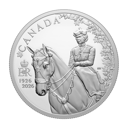 Set of 2 x 1 oz 2026 100th Anniversary of the Birth of Queen Elizabeth II Proof Silver Coins | Royal Canadian Mint