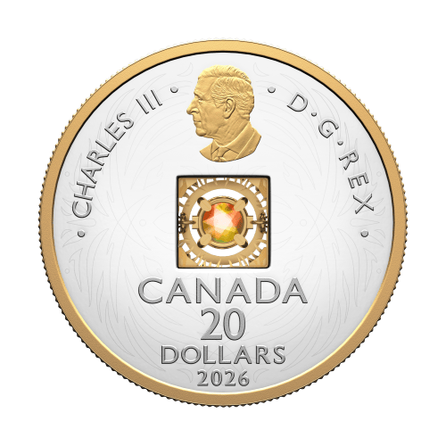 2026 Dancing Ammolite Elements of Nature: Fire Silver Coin | Royal Canadian Mint