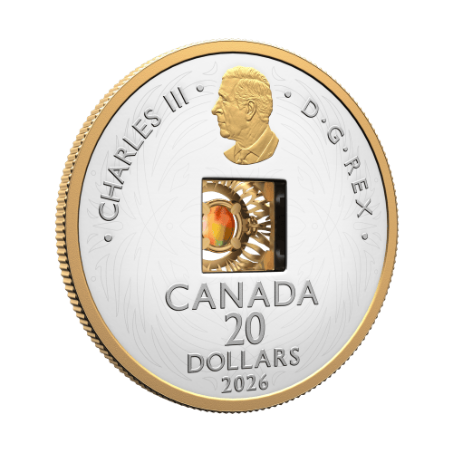 2026 Dancing Ammolite Elements of Nature: Fire Silver Coin | Royal Canadian Mint