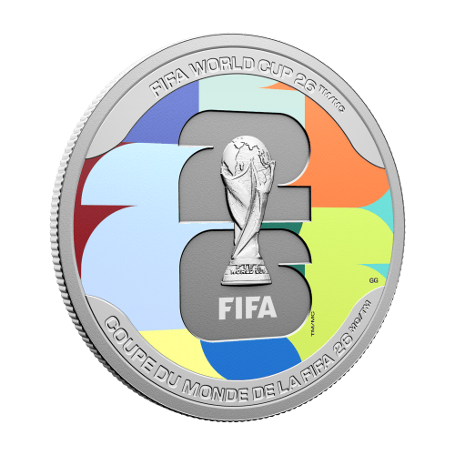 1 oz 2026 FIFA World Cup: We Are 26 Colourized Proof Silver Coin