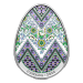 1 oz 2026 Pysanka Egg Shaped Colourized Proof Silver Coin | Royal Canadian Mint