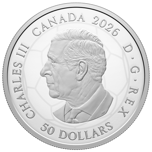 5 oz 2026 FIFA World Cup: The Trophy Colourized Proof Malachite Ring Silver Coin | Royal Canadian Mint