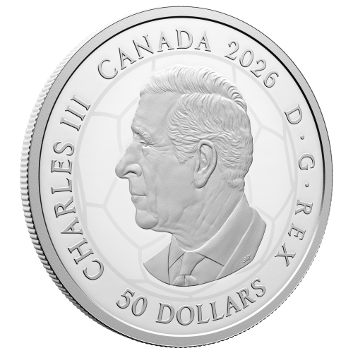 5 oz 2026 FIFA World Cup: The Trophy Colourized Proof Malachite Ring Silver Coin | Royal Canadian Mint