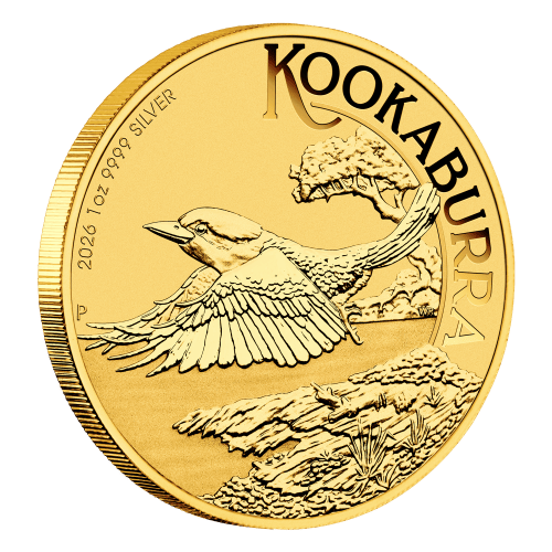1 oz 2026 Perth Stamp and Coin Show Special: Australian Kookaburra Gold Plated Silver Coin in Card | Perth Mint
