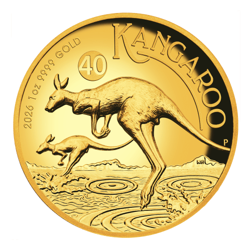 1 oz 2026 Australian Kangaroo High Relief Proof Gold Coin | Perth Mint
