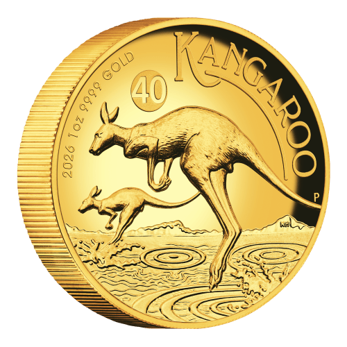 1 oz 2026 Australian Kangaroo High Relief Proof Gold Coin | Perth Mint