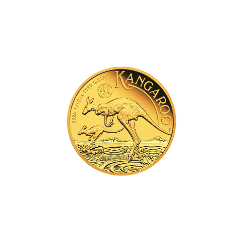 1/10 oz 2026 Australian Kangaroo High Relief Proof Gold Coin | Perth Mint