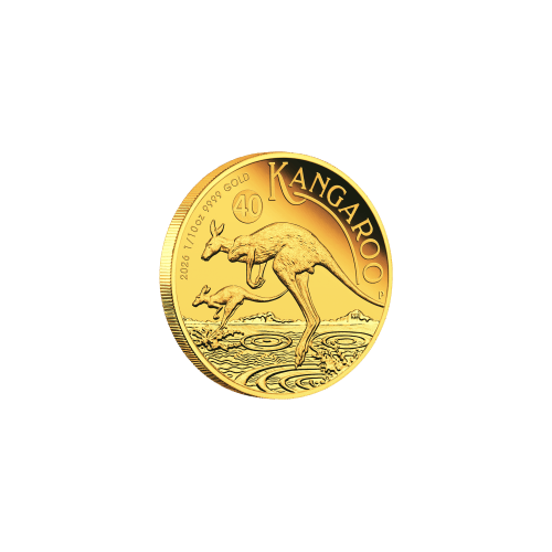 1/10 oz 2026 Australian Kangaroo High Relief Proof Gold Coin | Perth Mint